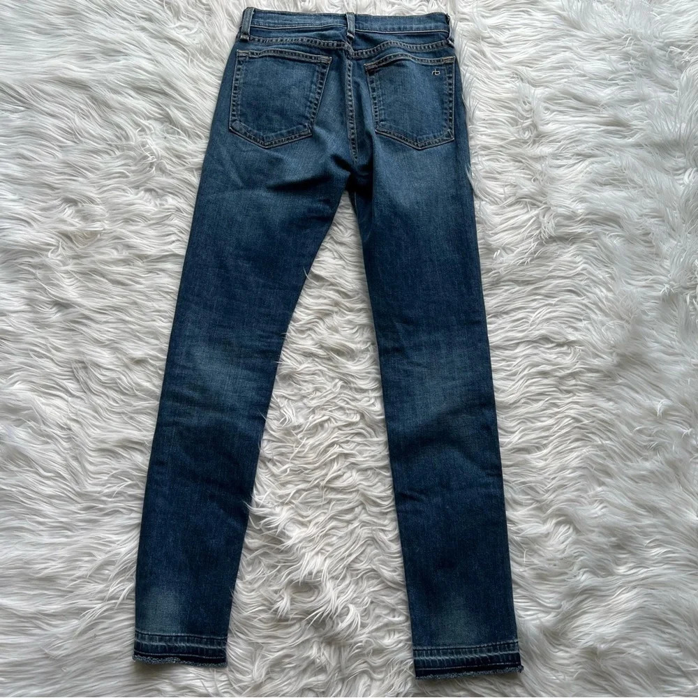 Rag & Bone 10” Dre Boyfriend Jeans Bainbridge Denim Women’s Casual 25 - Picture 10 of 12